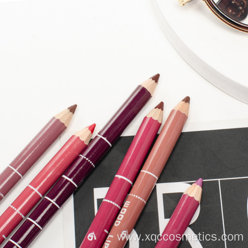 Multi-colored private label waterproof lip liner pencil